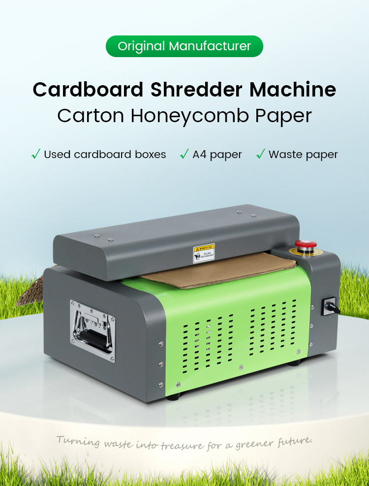 Cardboard shredder machine