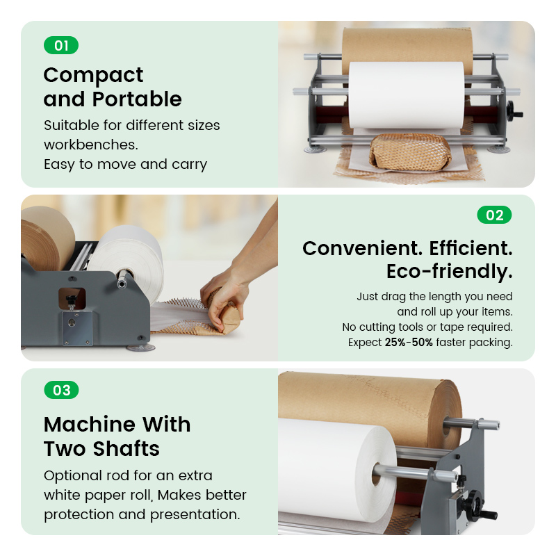 Smart Honeycomb Paper Wrapping Device Machine