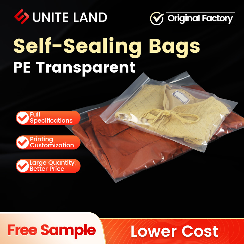 Resealable PE Bone Grip Self Sealing Bag