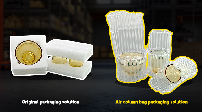 Glassware air column bag