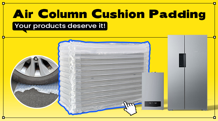 Air column cushion padding