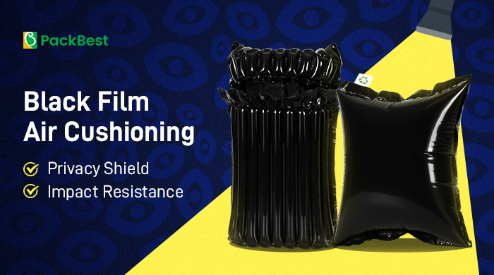 Black film air cushion packaging