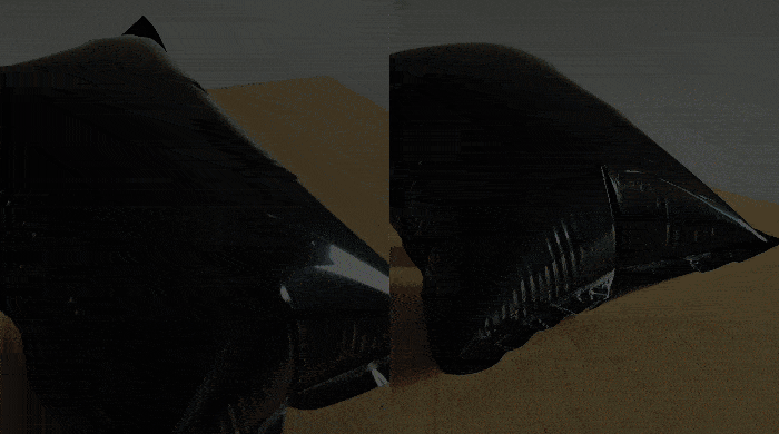 Black air cushion bag