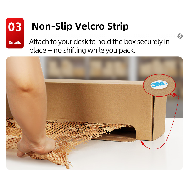 Features of boxed honeycomb paper