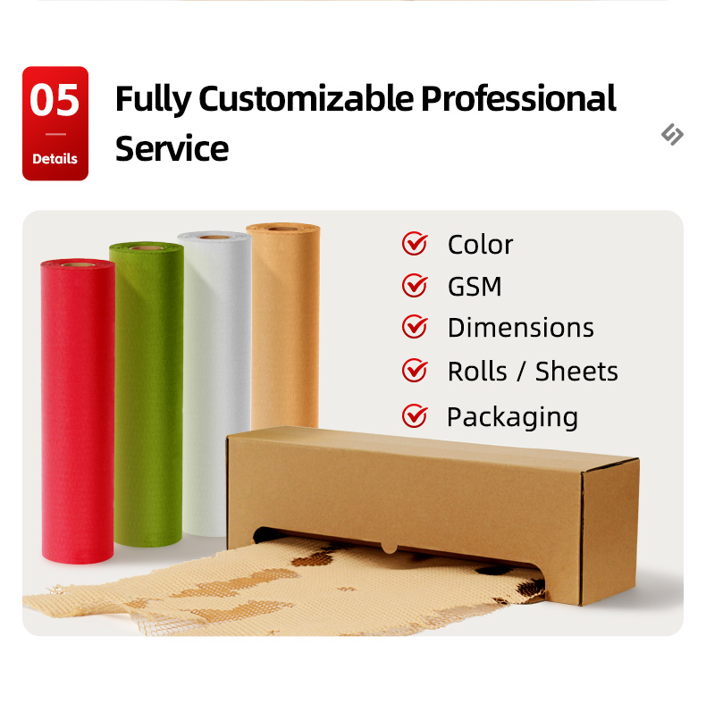 Features of boxed honeycomb paper