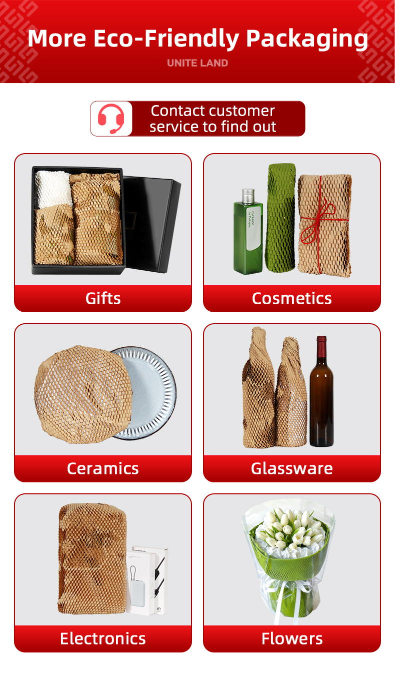 Applications of boxed honeycomb paper
