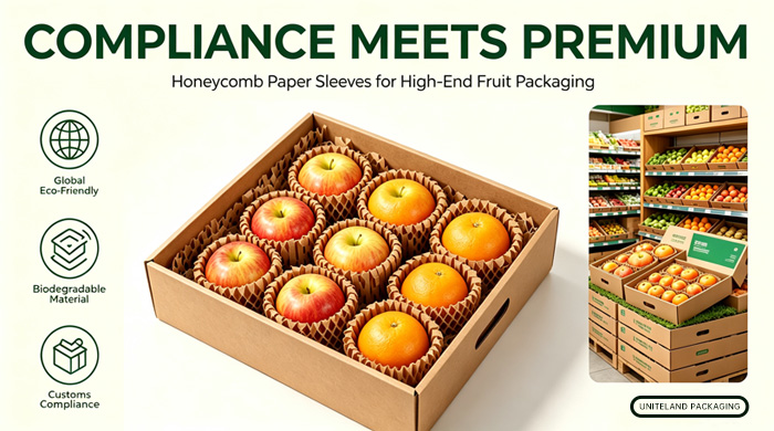 Compliance Meets Premium: 100% Biodegradable Sleeves for High-End Fruit Packaging.