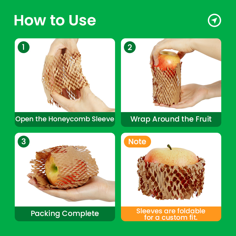 Biodegradable Honeycomb Paper Sleeve Cushion Packing