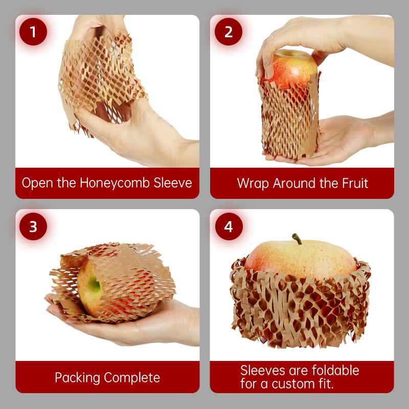 Biodegradable Honeycomb Paper Sleeve Cushion Packing